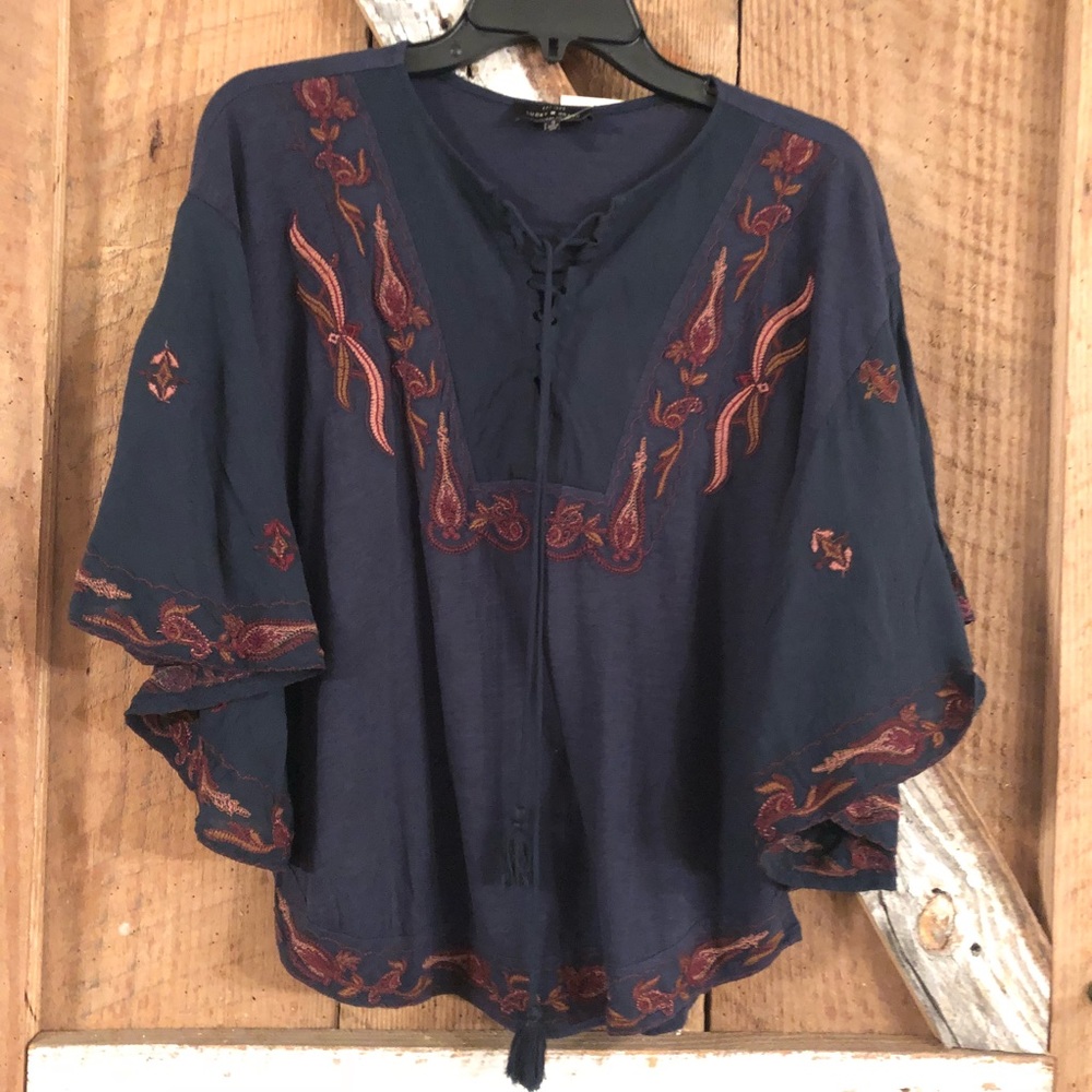 Lucky Brand Embroidered Top
